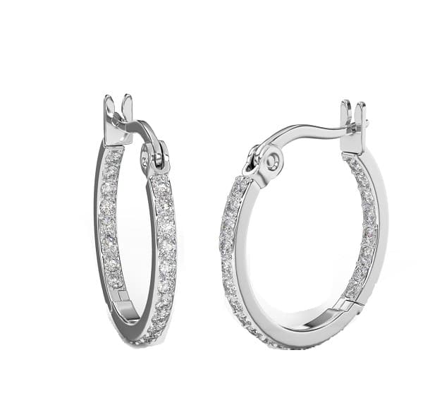 Bjt406 Orecchini Hoop 20 Mm Stainless Steel