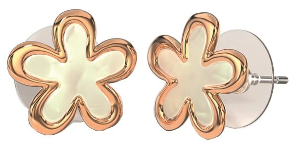 Bjt423 Orecchini Daisy 11 Mm Gold Plated