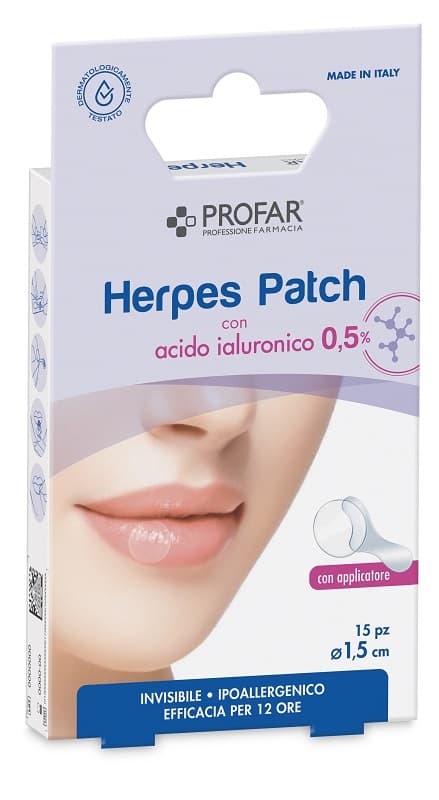 Profar Herpes Patch Con Acido Ialuronico 15 Pezzi