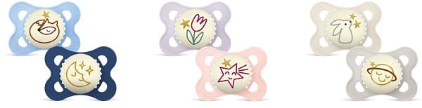 Mam Succhietto Original Night 2 6 Mesi Silicone 2 Pezzi