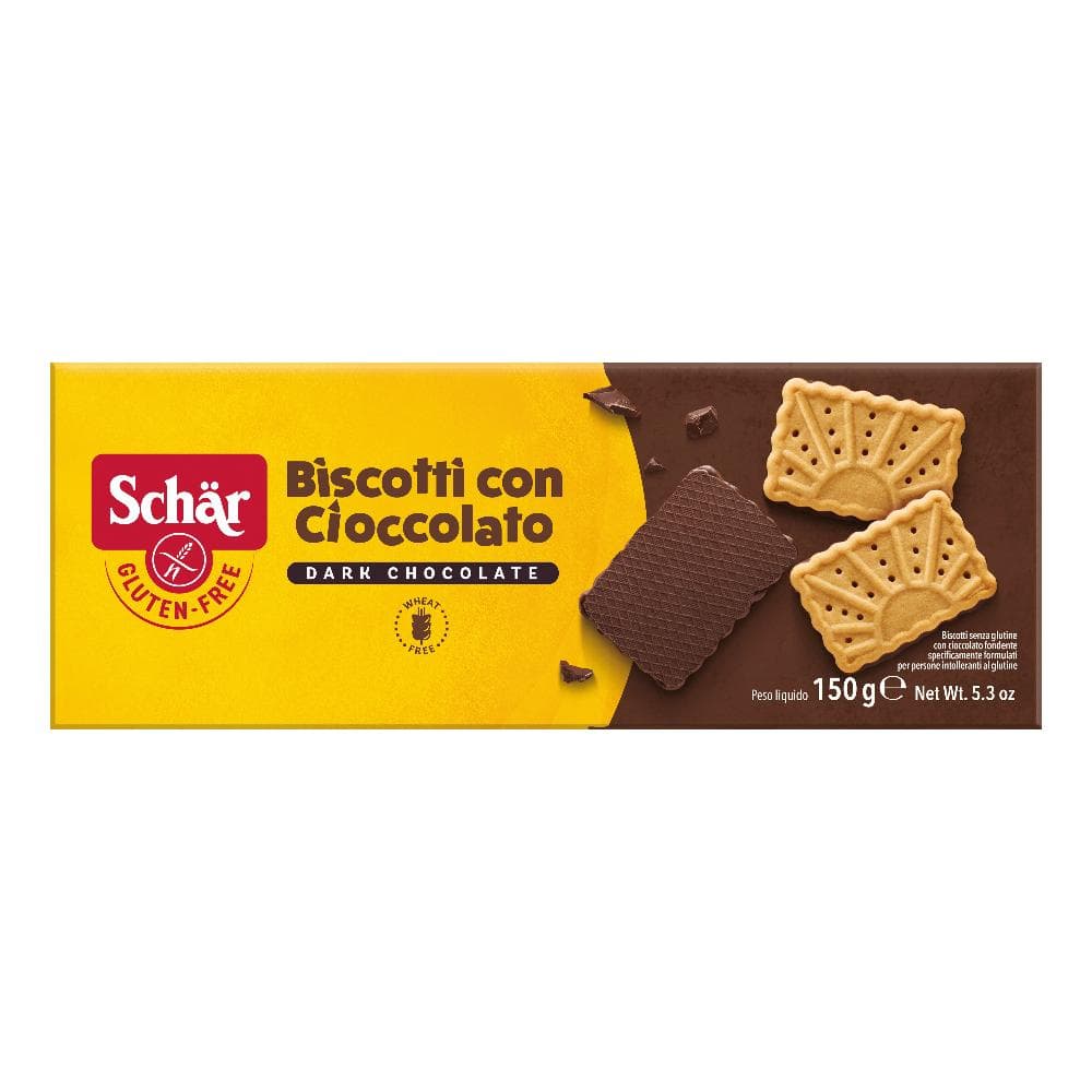 Schar Biscotto Con Cioccolato Dark Chocolate 150 G