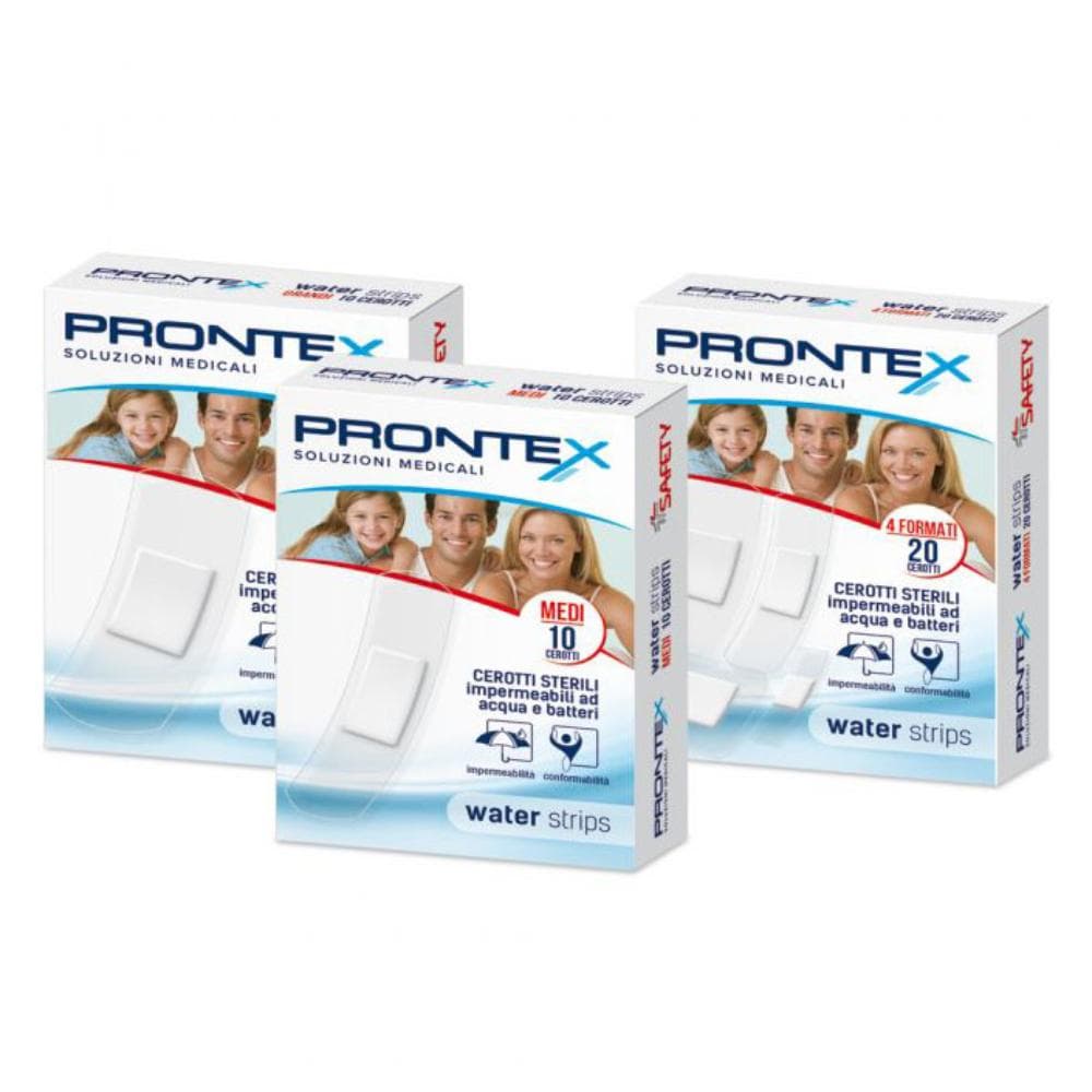 Cerotto prontex waterstrip formato grande astuccio 10 pezzi
