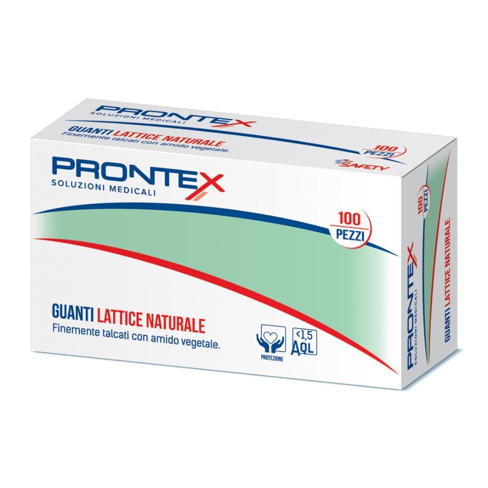 Prontex guanto in lattice con amido grande 100 pezzi