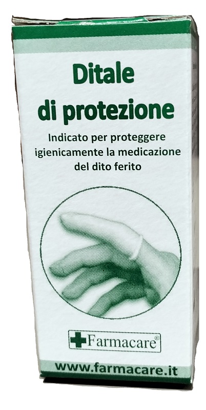 Ditale di protezione curvo misura 1 in lattice
