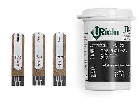 U-right Td 4279 50 Strisce Reattive per la Misurazione della Glicemia
