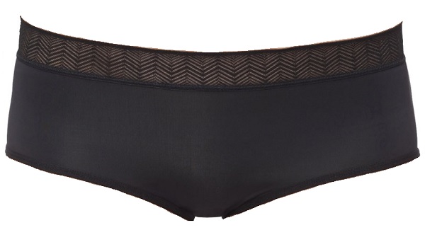 Selenacare slip assorbente ciclo mestruale modello hipster nero xl
