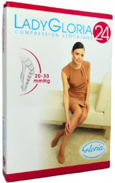 Ladygloria 24 Collant Autoreggenti 240 Den Taglia 2 Colore Nero 1 Pezzo