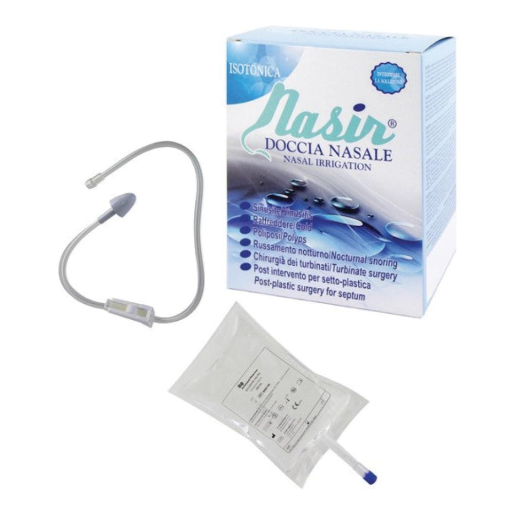 Nasir lavaggio nasale soluzione ipertonica kit composto da 3 sacche 250 ml + 3 blister