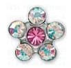 INVERNESS ORECCHINI FIORE CRYSTAL/ROSA GAMBO TITANIO R120ST