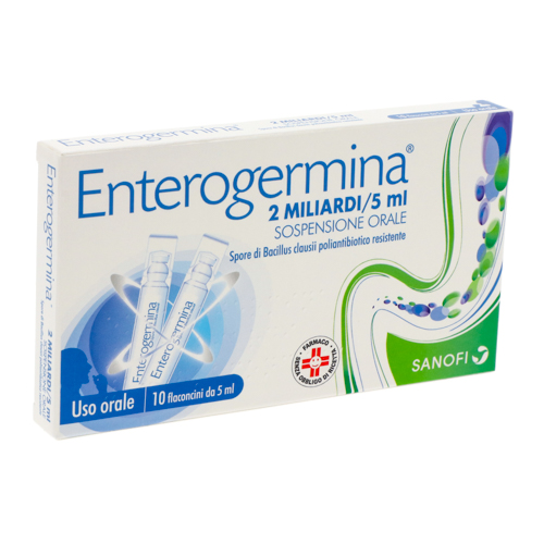 Enterogermina 2 miliardi - 10 Flaconi da 5ml