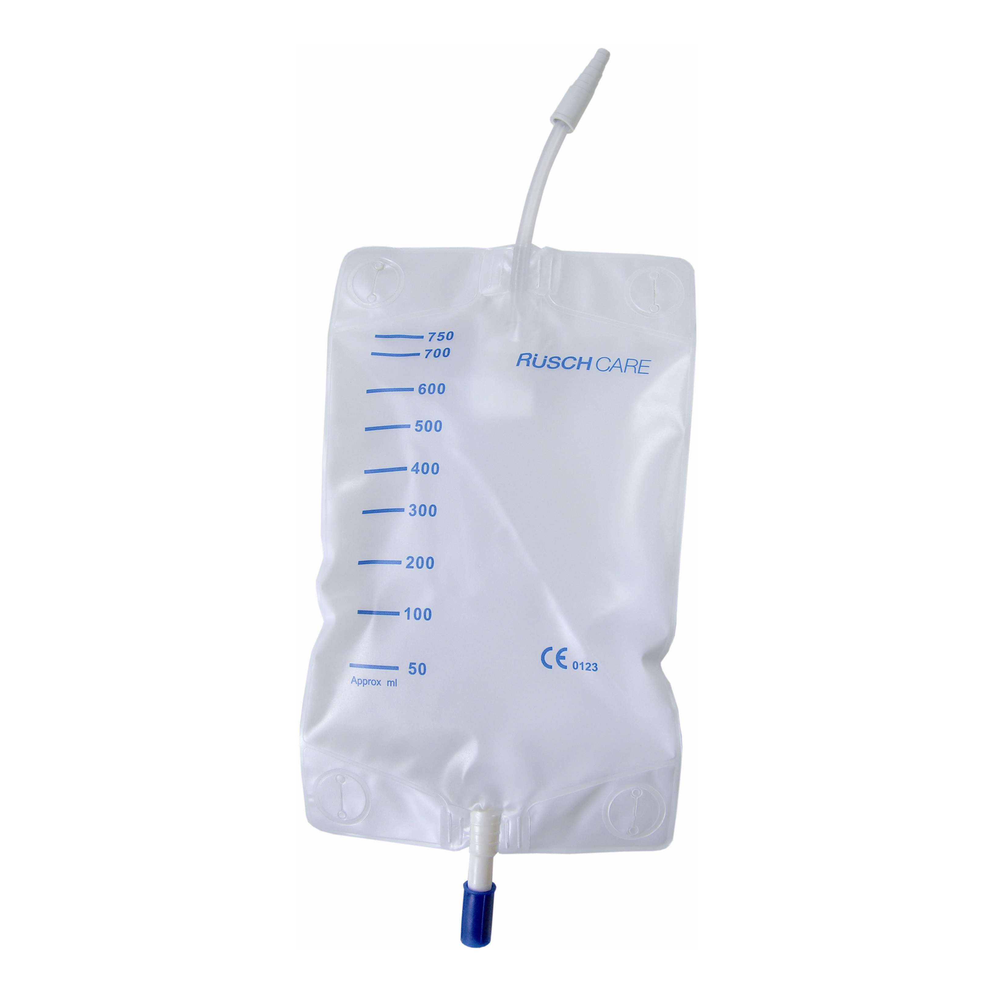 Sacca di drenaggio gamba per incontinenza standard in pvc con tubo di raccordo diritto 30cm rubinetto di scarico e valvoalvola antireflusso capienza 750ml 30 pezzi