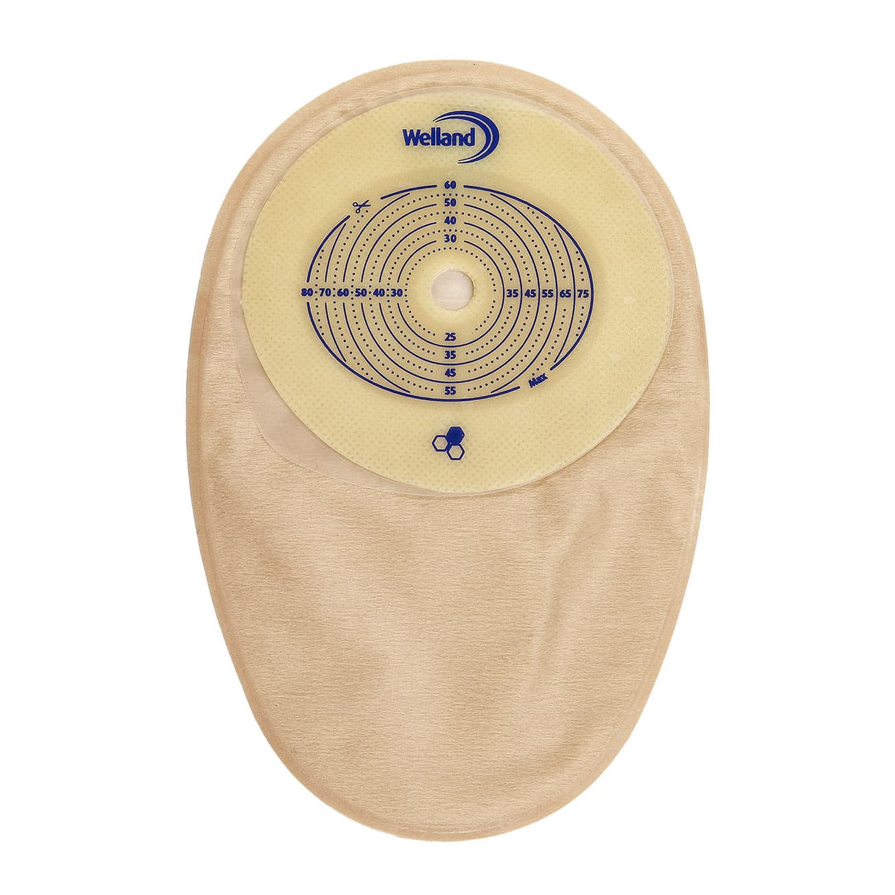 Sacca per colostomia opaca pretagliata aurum colo maxi diametro 25 mm 30 pezzi