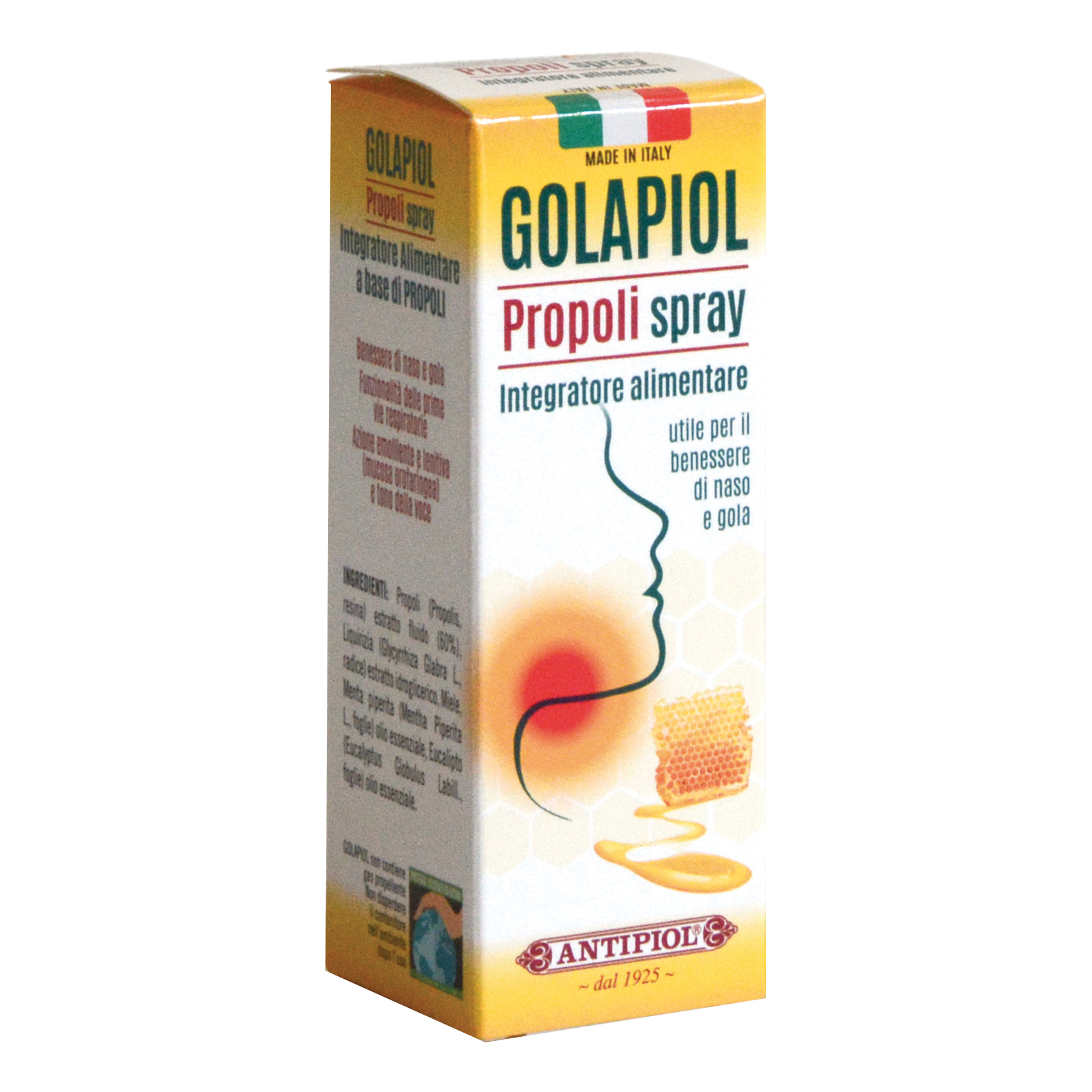 Antipiol Golapiol - Propoli Spray Integratore Alimentare, 15ml