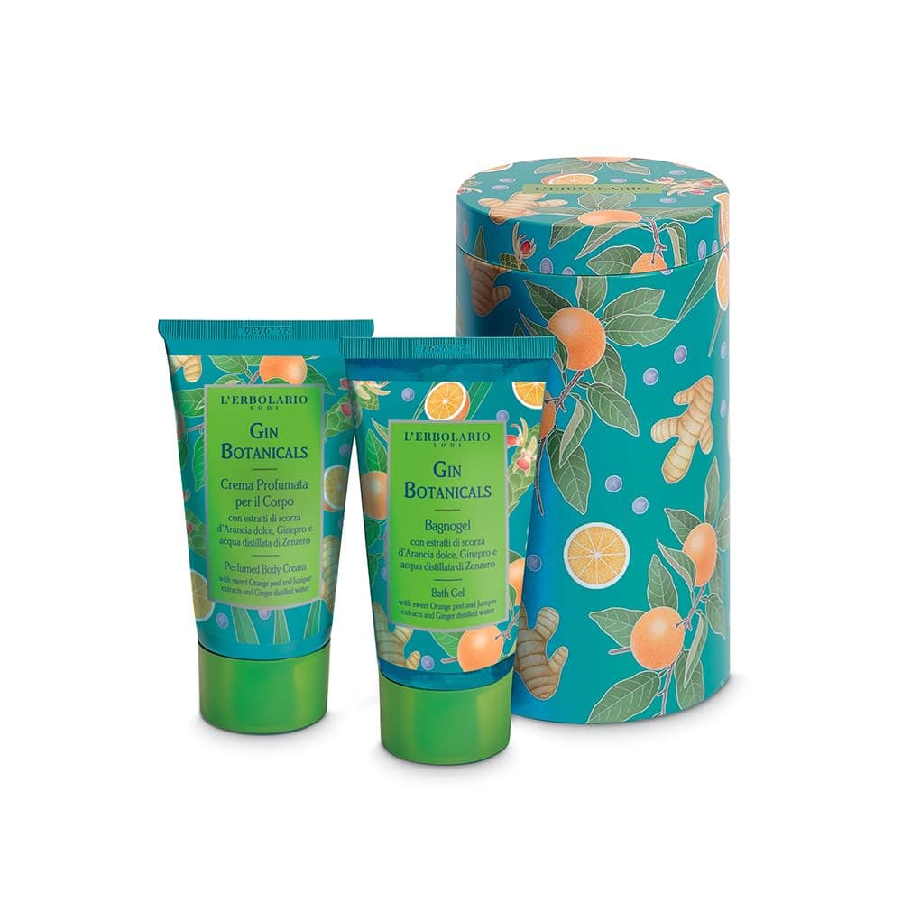 Gin Botanicals Beauty Box Scorze D'arancia Edizione Limitata 1 Crema Profumata Corpo 75 Ml + 1 Bagnogel 75 Ml