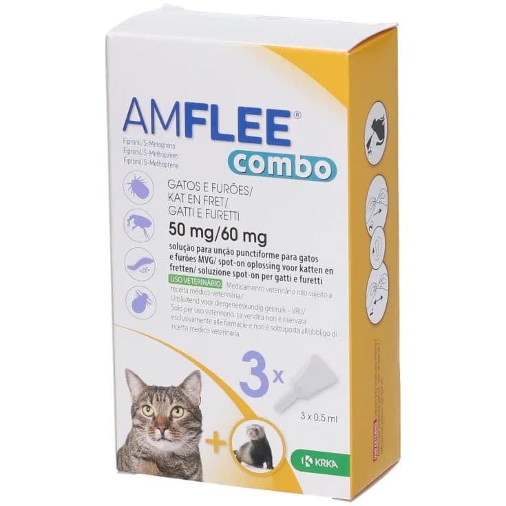 Amflee Combo Gatti e Furetti 50mg+60mg 3 Pipette