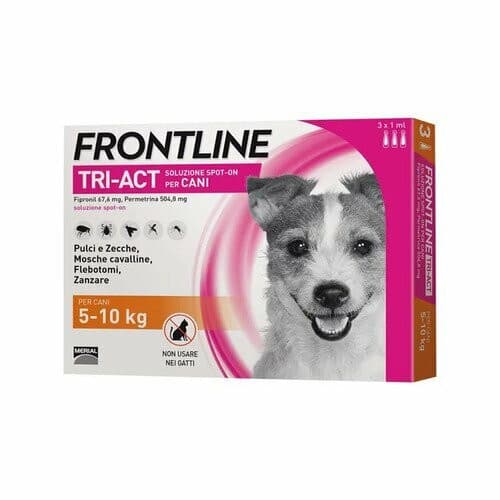 Frontline Tri-Act Soluzione Spot-On Cani 5-10 kg - Frontline