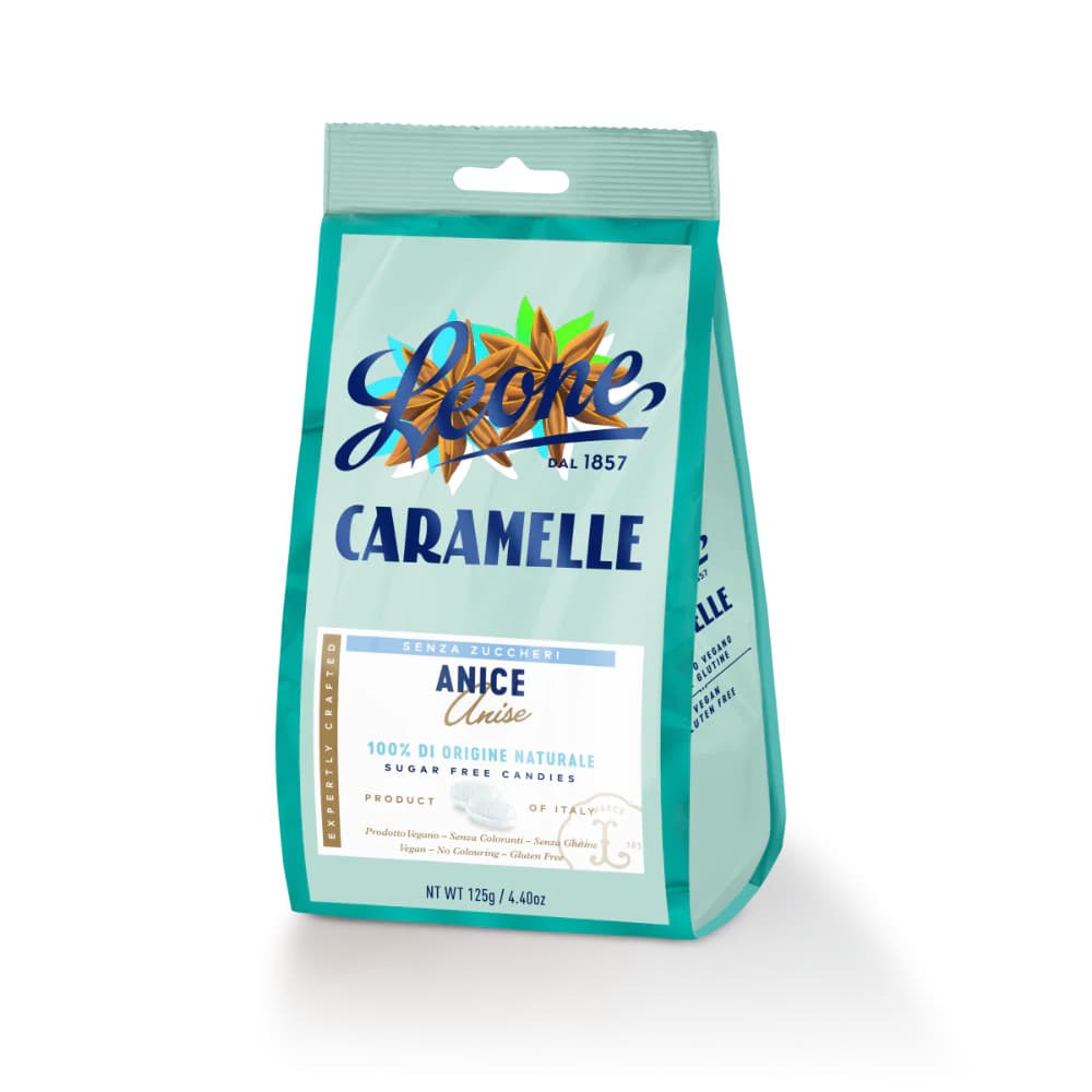 Pastiglie Leone Caramelle Anice senza zuccheri, 125g