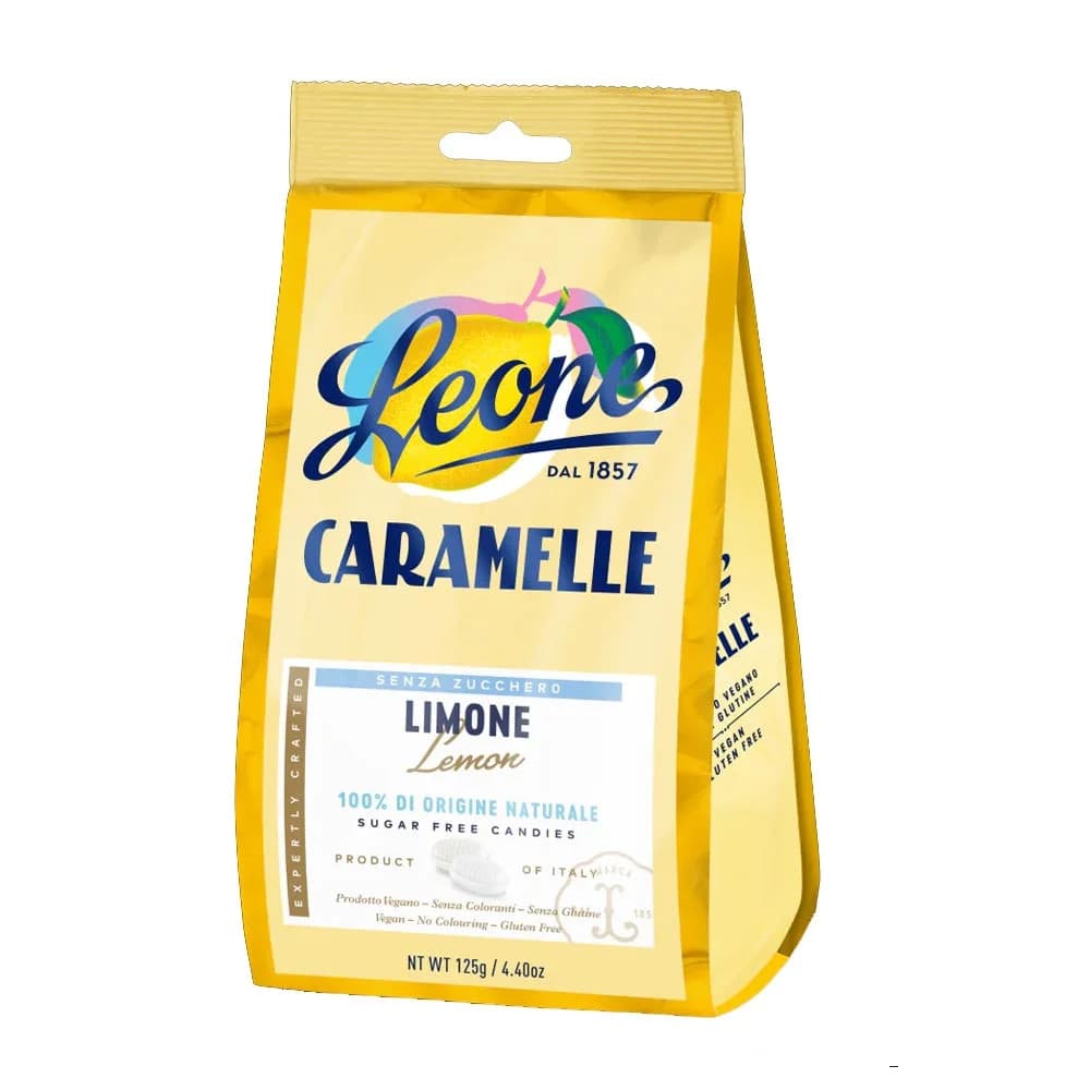 Pastiglie Leone Caramelle Limone senza zuccheri, 125g