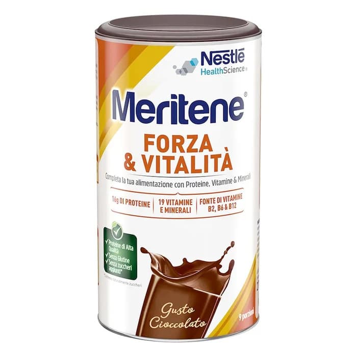 Meritene Forza Vitalità Cioccolato Alimento Arricchito 270 g - Meritene