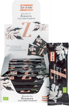 Fior di Loto Barretta Zenzero/cioccolato Fondente Bio 30 g