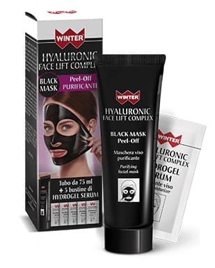 Winter Hyaluronic Face Lift Complex Black Mask Maschera Esfoliante