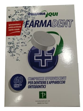 Farmadent - 60 Compresse effervescenti per apparecchi ortodontici