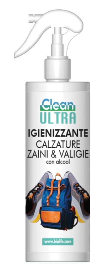 CLEAN ULTRA IGIENIZZANTE CALZATURE-ZAINI-VALIGIE 250 ML