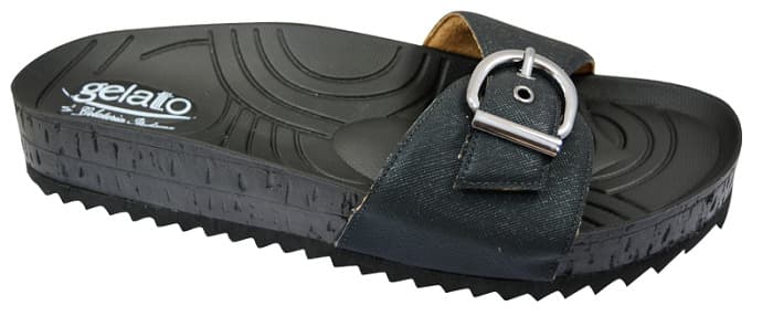 CIABATTA WOODSTOCK METALLIC BLACK 41/42