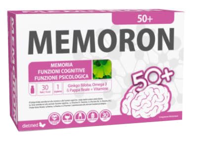 Dietmed Memoron 50+ Integratore Alimentare, 30 fiale da 15ml
