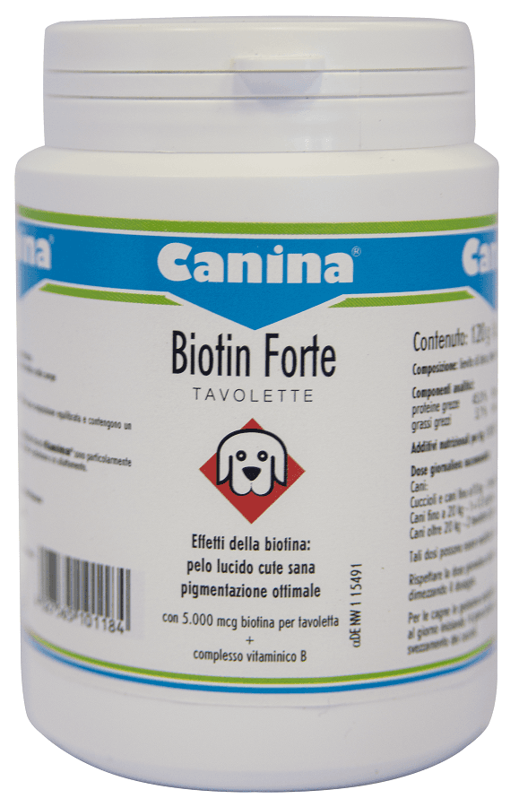 Canina Biotin Forte Integratore Pelo Cani 120 Tavolette