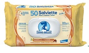 Sano e bello salviette detergenti nf alla vaniglia e cannella 50 pezzi