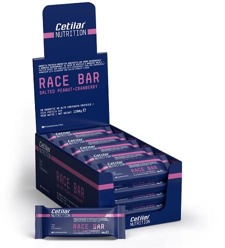 CETILAR RACE BAR SALTED PEANUT+CRANBERRY BARRETTA 20 PEZZI DA 60 G