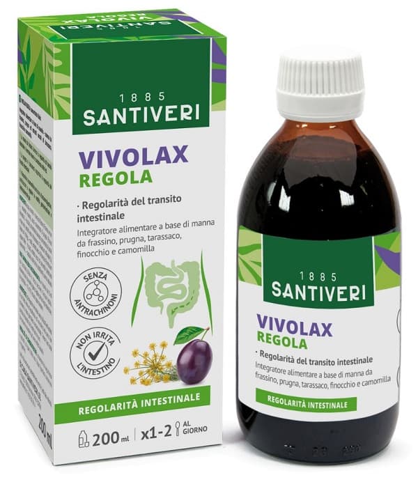 Santiveri Vivolax Regola Fluido Concentrato Integratore per il Transito Intestinale 200 ml