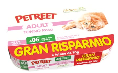 Petreet tonno rosa c/fag 6x70g