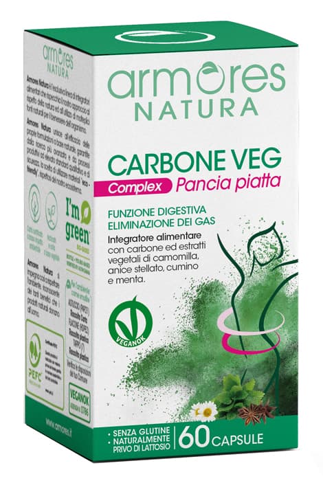 Armores natura carbone vegetale complex 60 capsule