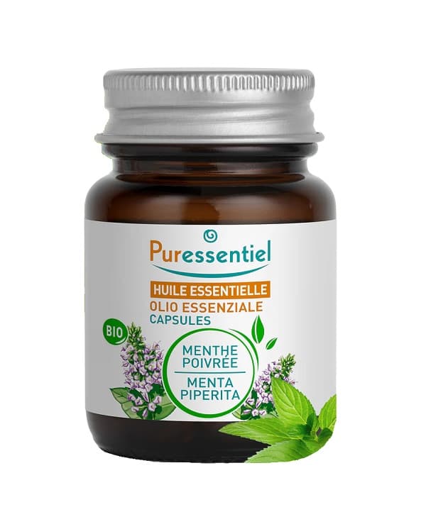Puressentiel Menta Piperita BIO Integratore Antinfiammatorio, 60 Capsule