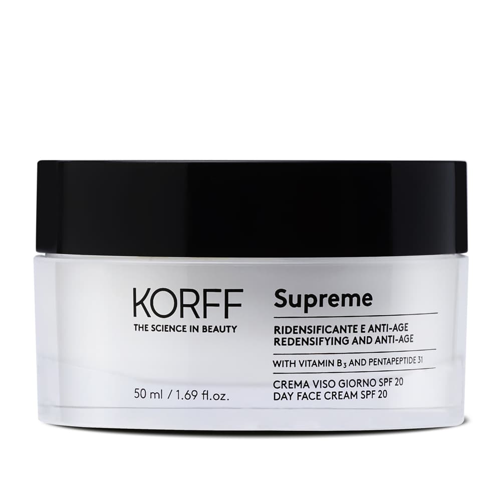 Supreme Crema Viso Giorno SPF 20 - Korff- 50ml - crema viso antirughe con filtri solari