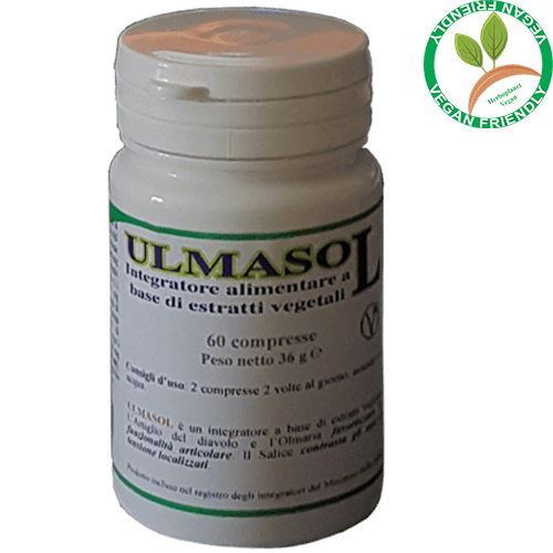 Ulmasol - Herboplanet - 60 compresse - Integratore alimentare che favorisce la funzionalità articolare