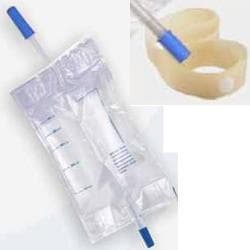 Sacca per urina da gamba rix8 capienza 500ml + 2lacci 8 pezzi