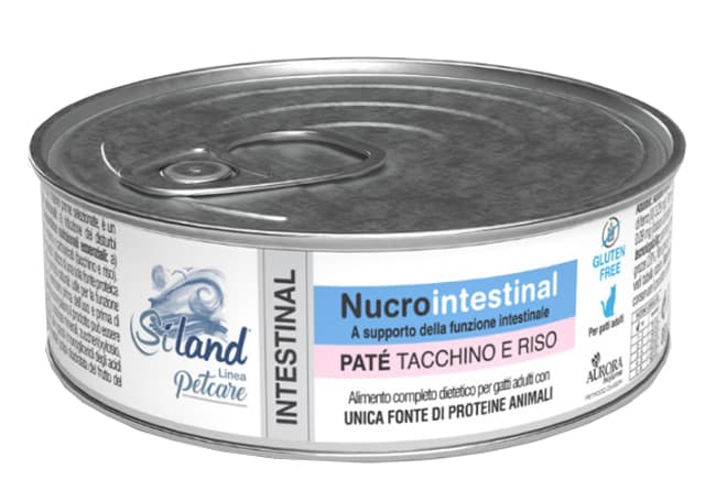 Siland nucrointestinal adult patÃ© tacchino e riso per gatti 85g