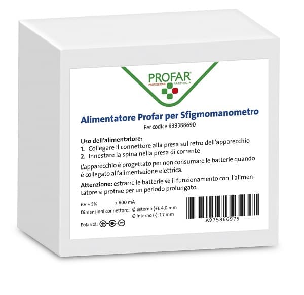ALIMENTATORE SFIGMOMANOMETRO PROFAR 2018