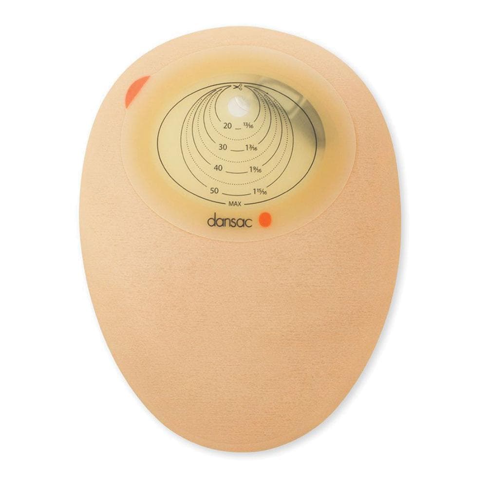 Sacca monopezzo per colostomia dansac novalife1 midi chiusa trasparente 70mm ritagliabile 35-55