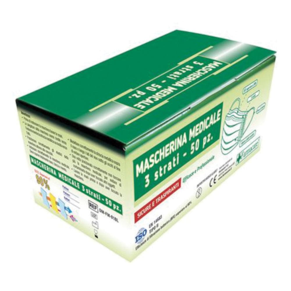 Mascherina medicale 3st 50 pezzi