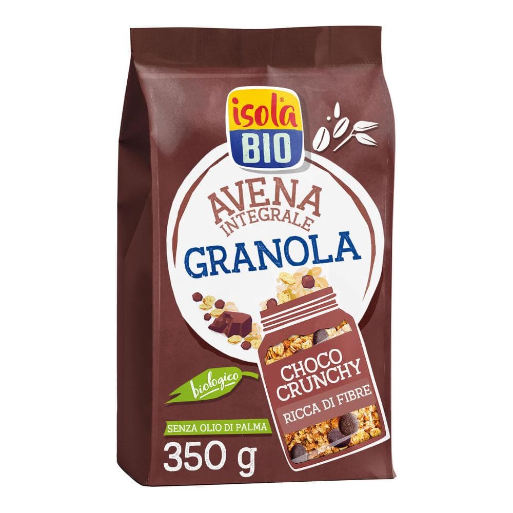 Isola Bio Granola Di Avena Integrale Con Crusca E Cioccolato 350 G