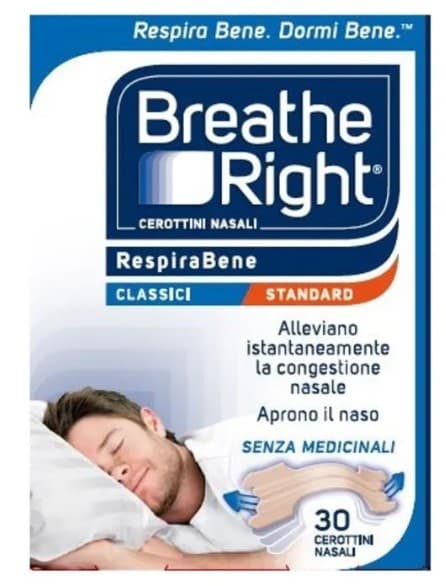 Breath Right 30 cerotti nasali classici misura standard