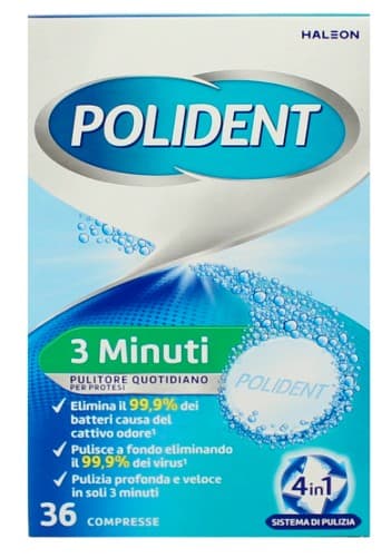 3 Minuti - Pulitore per protesi 36 compresse