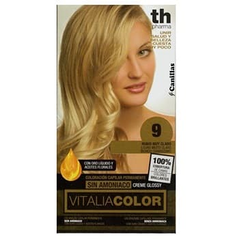 Th pharma vitalia color coloracion capilar sin amoniaco 9 rubio muy claro