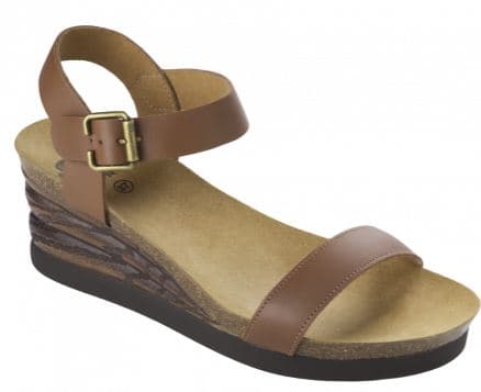 NINFEA LEATHER W BROWN 40