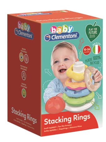 giocattolo anelli impilabili 3-36m