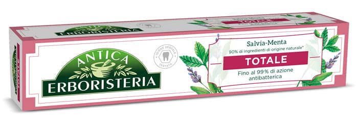 Antica Erboristeria Dentifricio Totale Antibatterico Con Salvia e Zinco 75 ml